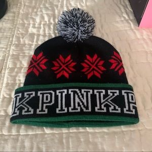 Pink Pom Pom beanie